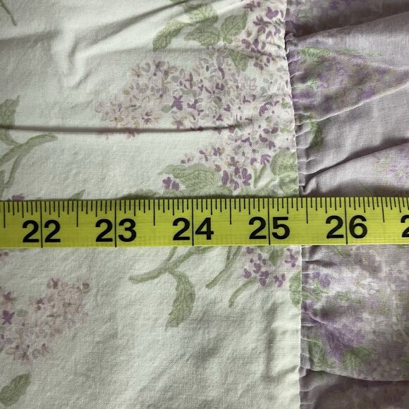 Simply Shabby Chic Duvet Cover Shams Full/Queen Lavender Floral Reversible 50x70 - Picture 9 of 10